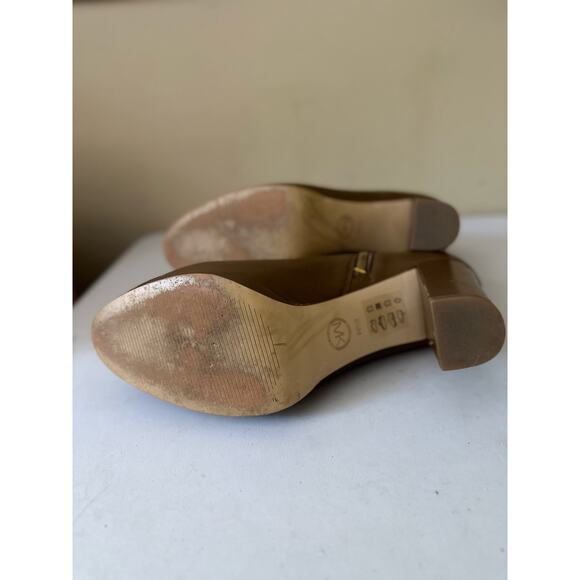 Michael Kors Boots Sammy Leather Platform Ankle Booties Brown Women's Size 8.5 - Picture 7 of 10